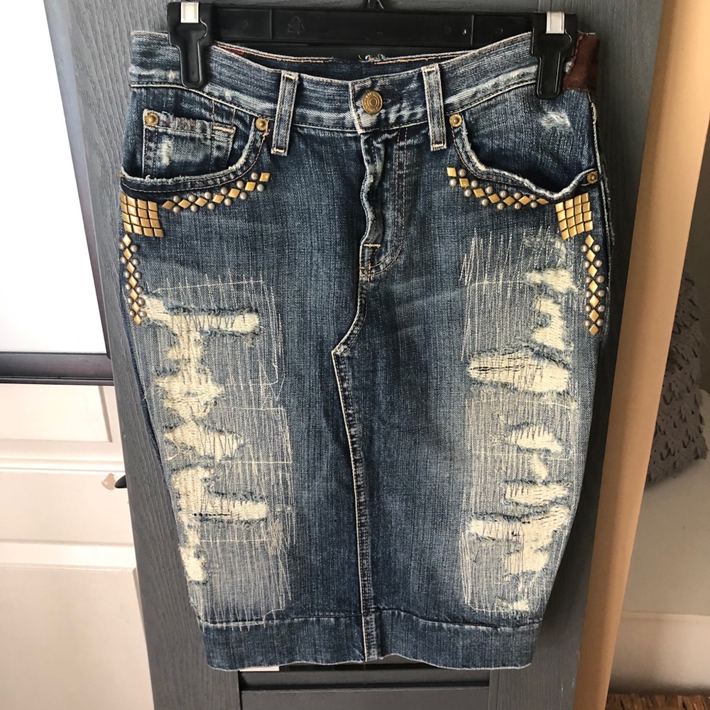 Jean skirt- excellent condition